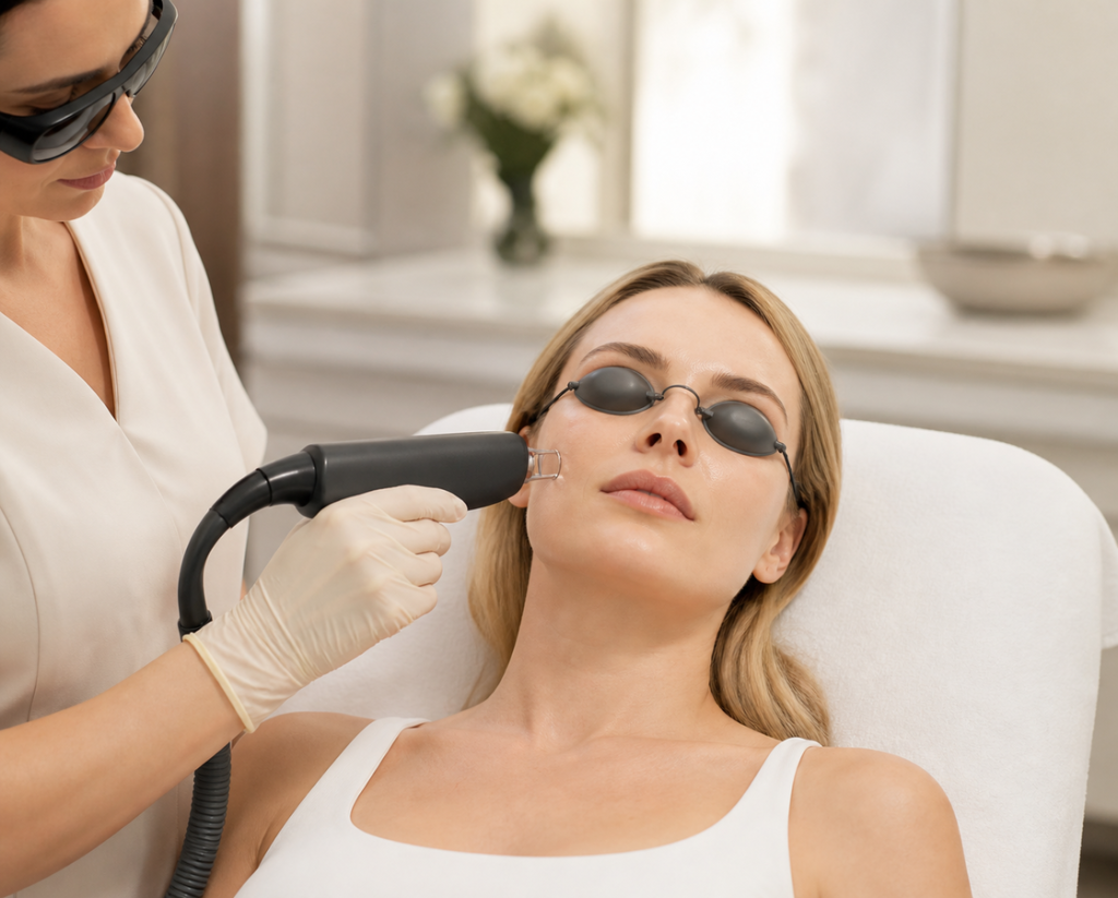 Clarity II laser treatment process at Clinique AG