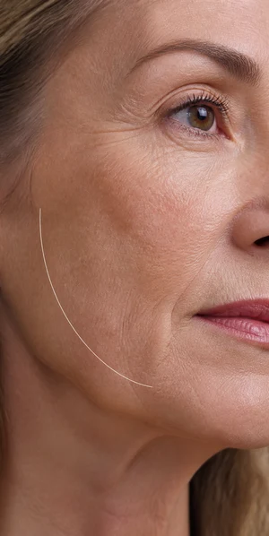 préoccupation de volume des joues et du milieu du visage