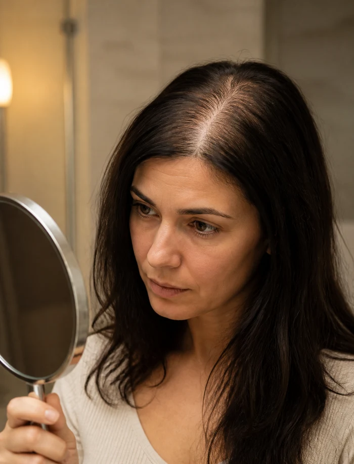 préoccupations liées aux cheveux clairsemés et à la perte de cheveux